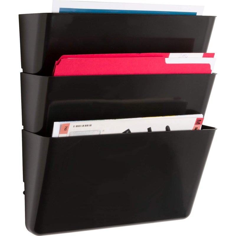 Lorell Vertical Black File System, 13-1/8 x 4-1/4 x 14-3/4 Inches - Image 1